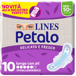 lines petalo blu - lungo con ali