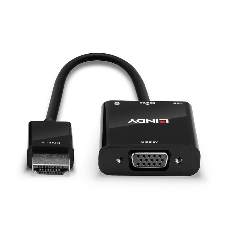 Lindy-38285-cavo-e-adattatore-video-01-m-HDMI-tipo-A--Standard--VGA--D-Sub--Nero