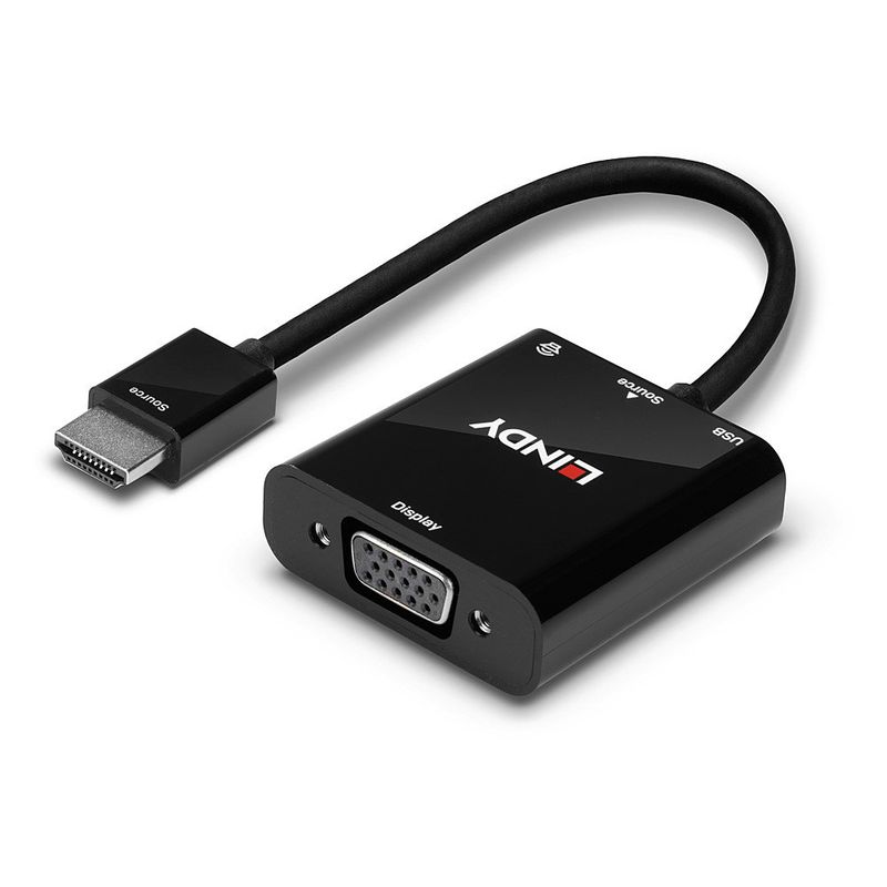 Lindy-38285-cavo-e-adattatore-video-01-m-HDMI-tipo-A--Standard--VGA--D-Sub--Nero