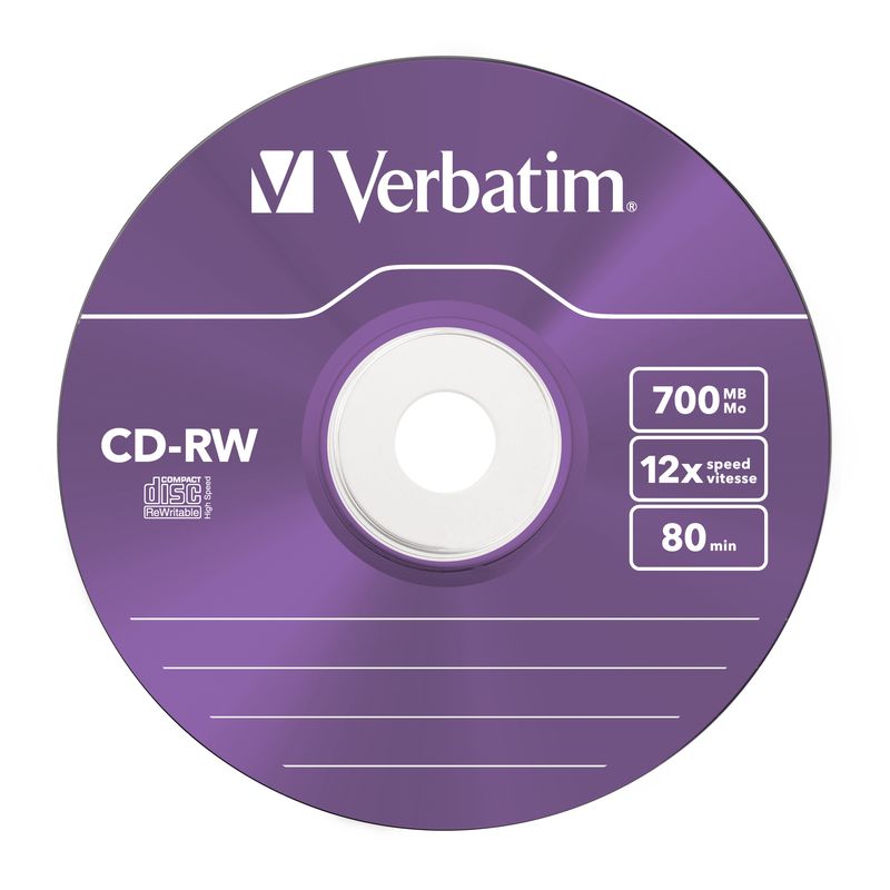 Verbatim-CD-RW-Colour-12x-700-MB-5-pz