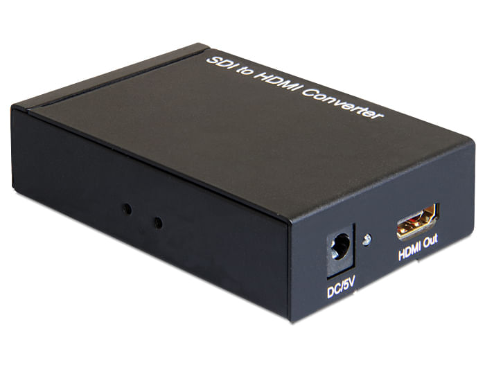 Anschlsse-Eingang-1-x-BNC-Buchse--SDI--Ausgang-1-x-BNC-Buchse--SDI-durchgefhrt--1-x-HDMI-A-Buchse-1-x-DC-Stromanschluss-