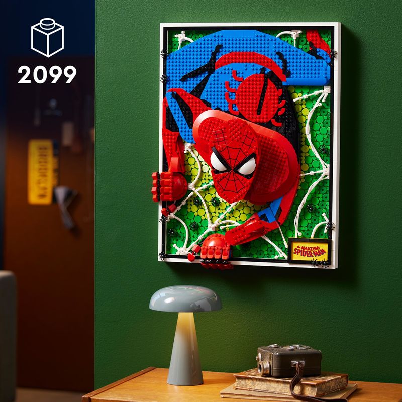 LEGO-ART-31209-The-Amazing-Spider-Man-Canvas-3D-Costruibile-Regalo-per-Adolescenti-e-Adulti-Fan-dei-Fumetti-e-dei-Supereroi