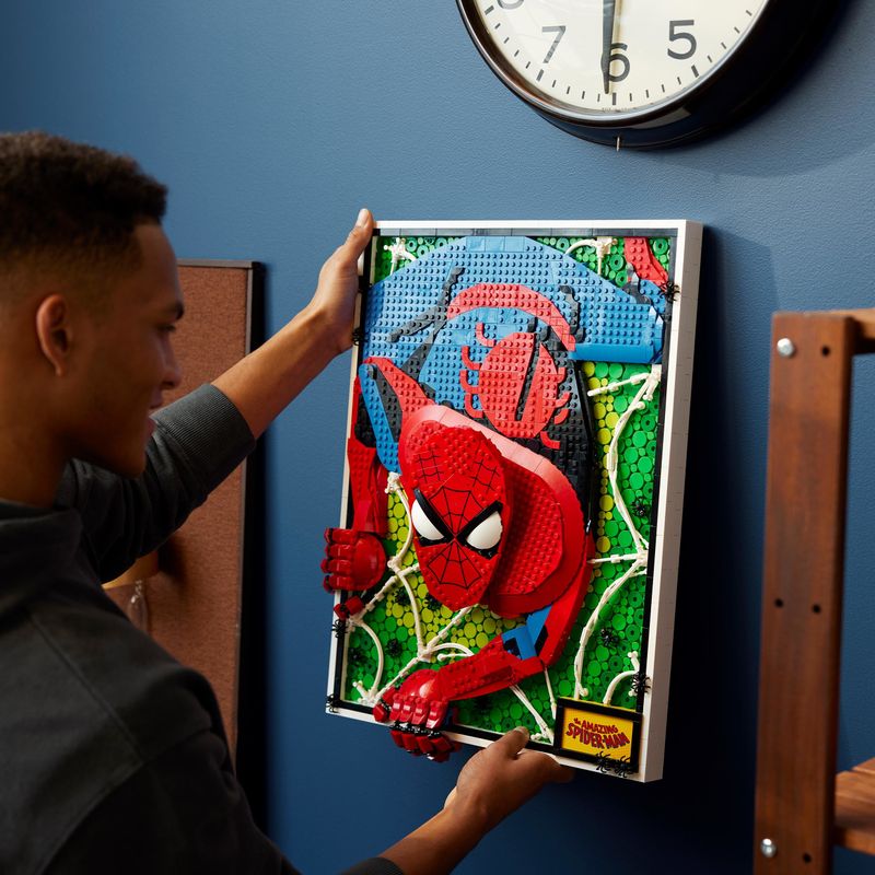 LEGO-ART-31209-The-Amazing-Spider-Man-Canvas-3D-Costruibile-Regalo-per-Adolescenti-e-Adulti-Fan-dei-Fumetti-e-dei-Supereroi