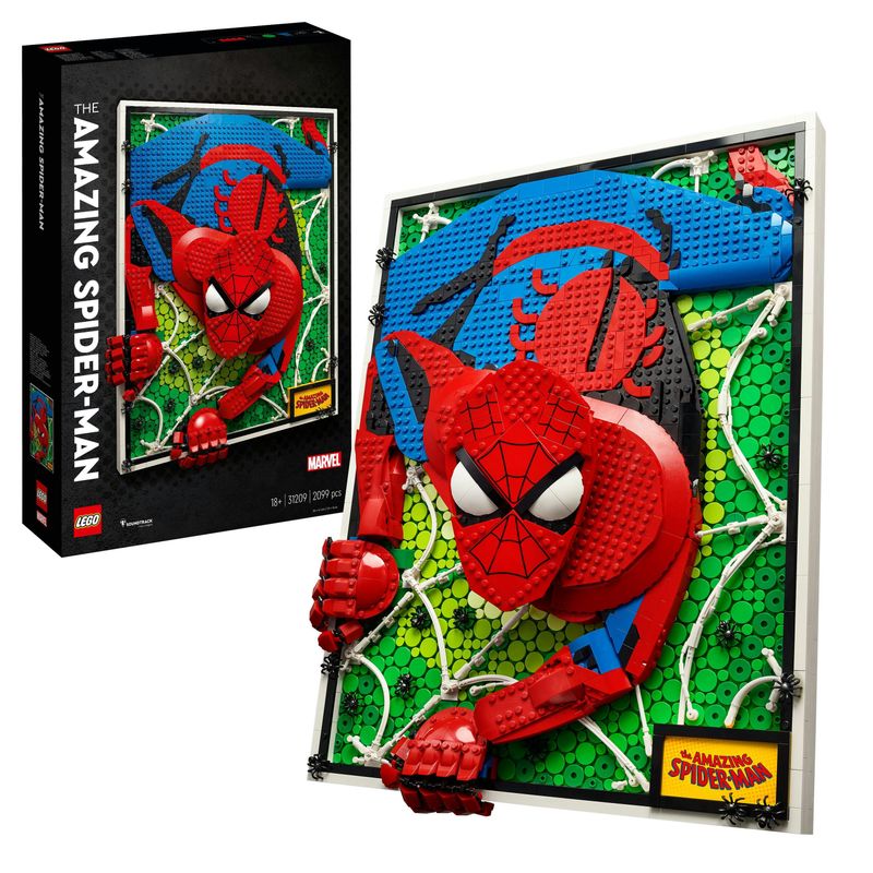 LEGO-ART-31209-The-Amazing-Spider-Man-Canvas-3D-Costruibile-Regalo-per-Adolescenti-e-Adulti-Fan-dei-Fumetti-e-dei-Supereroi