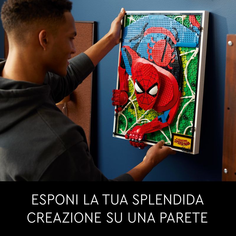 LEGO-ART-31209-The-Amazing-Spider-Man-Canvas-3D-Costruibile-Regalo-per-Adolescenti-e-Adulti-Fan-dei-Fumetti-e-dei-Supereroi