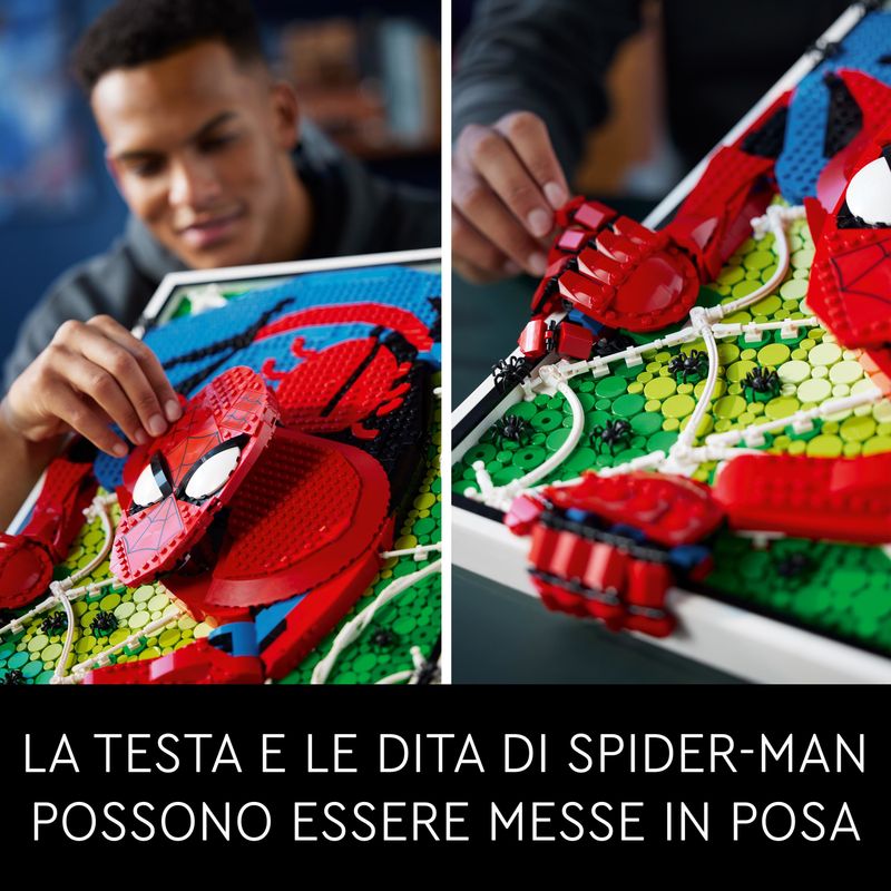 LEGO-ART-31209-The-Amazing-Spider-Man-Canvas-3D-Costruibile-Regalo-per-Adolescenti-e-Adulti-Fan-dei-Fumetti-e-dei-Supereroi