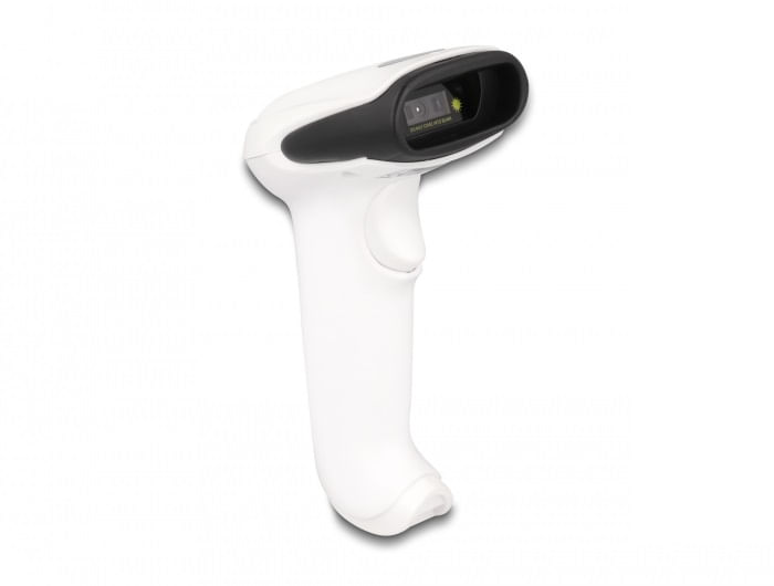 DeLOCK Scanner per codici a barre 1D e 2D per 2,4 GHz, Bluetooth o USB - bianco