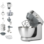 Kenwood KHC29.P0SI Impastatrice Planetaria Prospero+, Ciotola 4,3L, Frullatore in vetro 1,2L