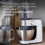 Kenwood-KHC29.P0SI-Impastatrice-Planetaria-Prospero--Ciotola-43L-Frullatore-in-vetro-12L-con-lame-dischi-in-acciaio-da-14L-Spremiagrumi-Tritacarne-Centrifuga-3-utensili-Silver