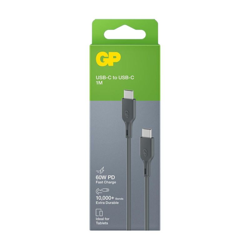 GP-Batteries-CC1P-cavo-USB-1-m-USB-3.2-Gen-1--3.1-Gen-1--USB-C-Grigio