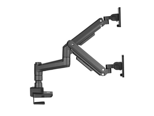 Equip-650182-17-35-Heavy-Duty-Dual-Monitor-Desk-Mount-Bracket-Black-2Years-warranty