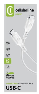 Cellularline-Power-Cable-60cm---USB-C-to-USB-C