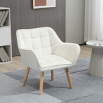 HOMCOM-Poltrona-Design-Scandinava-in-Legno-ed-Effetto-Velluto-Crema-per-Soggiorno-o-Ufficio-68.5x61x72.5-cm