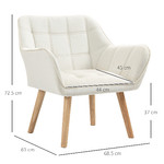 HOMCOM-Poltrona-Design-Scandinava-in-Legno-ed-Effetto-Velluto-Crema-per-Soggiorno-o-Ufficio-68.5x61x72.5-cm