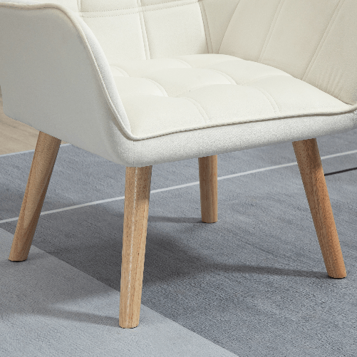 HOMCOM-Poltrona-Design-Scandinava-in-Legno-ed-Effetto-Velluto-Crema-per-Soggiorno-o-Ufficio-68.5x61x72.5-cm