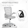 Vinsetto-Sedia-da-Ufficio-Ergonomica-Poltrona-Girevole-Altezza-Regolabile-e-Braccioli-Sollevabili-58.5x58x94.5-103.5cm-Grigio