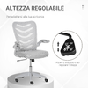 Vinsetto-Sedia-da-Ufficio-Ergonomica-Poltrona-Girevole-Altezza-Regolabile-e-Braccioli-Sollevabili-58.5x58x94.5-103.5cm-Grigio