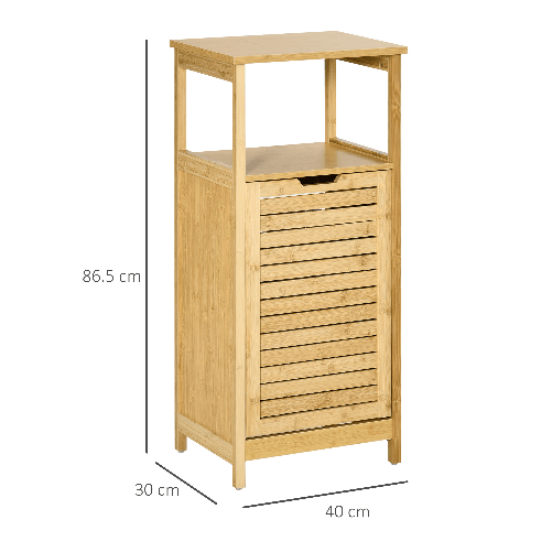 kleankin-Mobiletto-Bagno-con-Cesto-Multiuso-per-Bucato-e-Giocattoli-in-MDF-e-Bambu-40x30x86.5cm