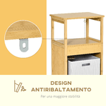 kleankin-Mobiletto-Bagno-con-Cesto-Multiuso-per-Bucato-e-Giocattoli-in-MDF-e-Bambu-40x30x86.5cm