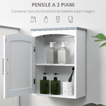 kleankin-Mobile-Pensile-Bagno-a-un-Anta-con-Mensola-Regolabile-41x18.5x52cm-Bianco-e-Grigio