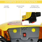 HOMCOM-Moto-Cross-Elettrica-con-Rotelle-Giallo-per-Bambini-3-anni-e-piu-Batteria-6V-Velocita-2.5km-h-102-x-53-x-66cm