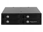 Delock-5.25--Wechselrahmen-fA¼r-4-x-2.5--SATA---SAS-HDD---SSD-12-Gb-s--47233-