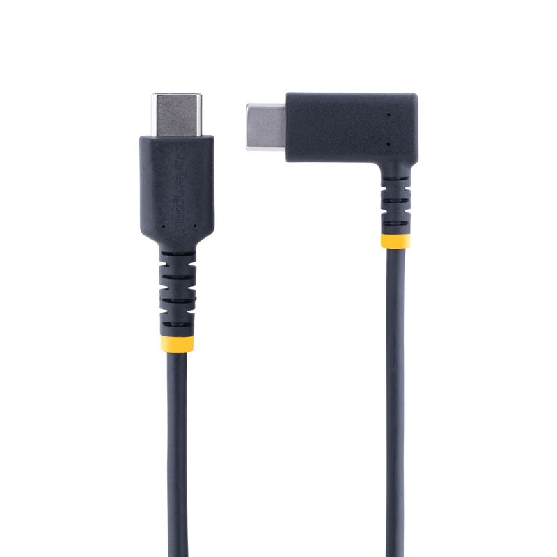 StarTech.com-Cavo-di-Ricarica-USB-C-a-90°-da-2m---Cavetto-di-Ricarica-Veloce-USB-Tipo-C-per-uso-intensivo---Cavo-Dati-USB-2.0-Type-C-a-C-in-Resistente-Fibra-Aramidica---PD-60W-3A--R2CCR-2M-USB-CABLE-