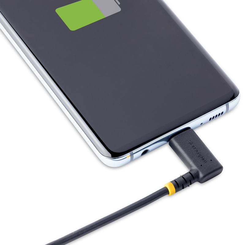 StarTech.com-Cavo-di-Ricarica-USB-C-a-90°-da-2m---Cavetto-di-Ricarica-Veloce-USB-Tipo-C-per-uso-intensivo---Cavo-Dati-USB-2.0-Type-C-a-C-in-Resistente-Fibra-Aramidica---PD-60W-3A--R2CCR-2M-USB-CABLE-