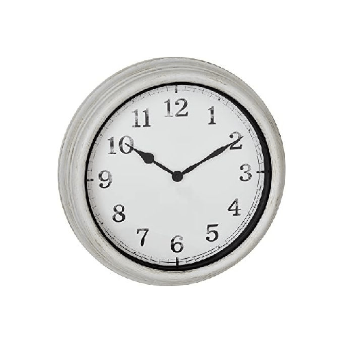 TFA-Dostmann-60.3067.02-wall-table-clock-Parete-Quartz-clock-Rotondo-Bianco