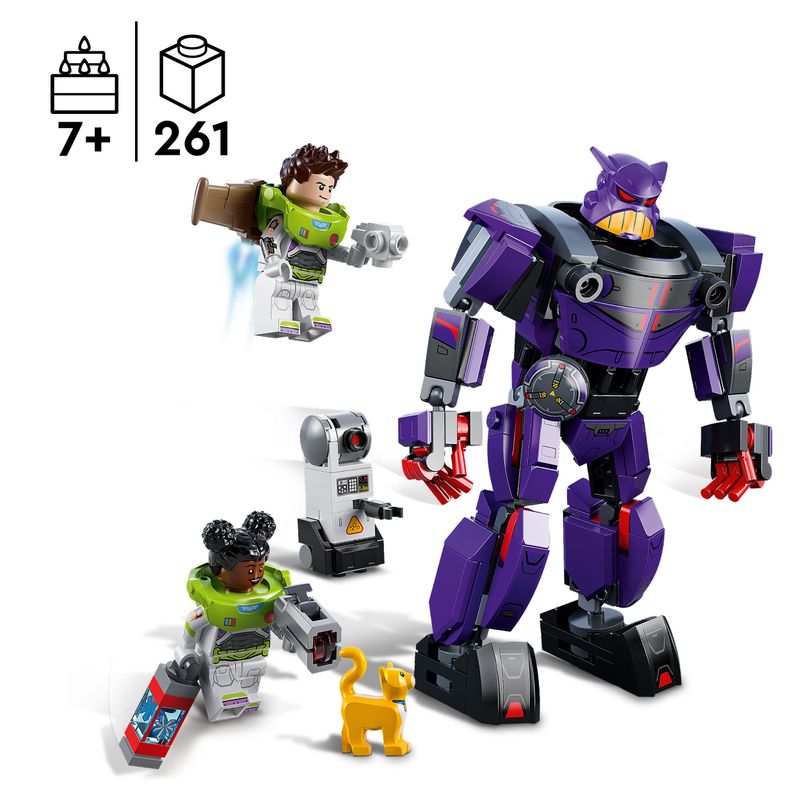 LEGO-Lightyear-Disney-e-Pixar-76831-Battaglia-di-Zurg-Giochi-per-Bambini-dai-7-Anni-Minifigure-di-Buzz-e-un-Action-Figure-Mech