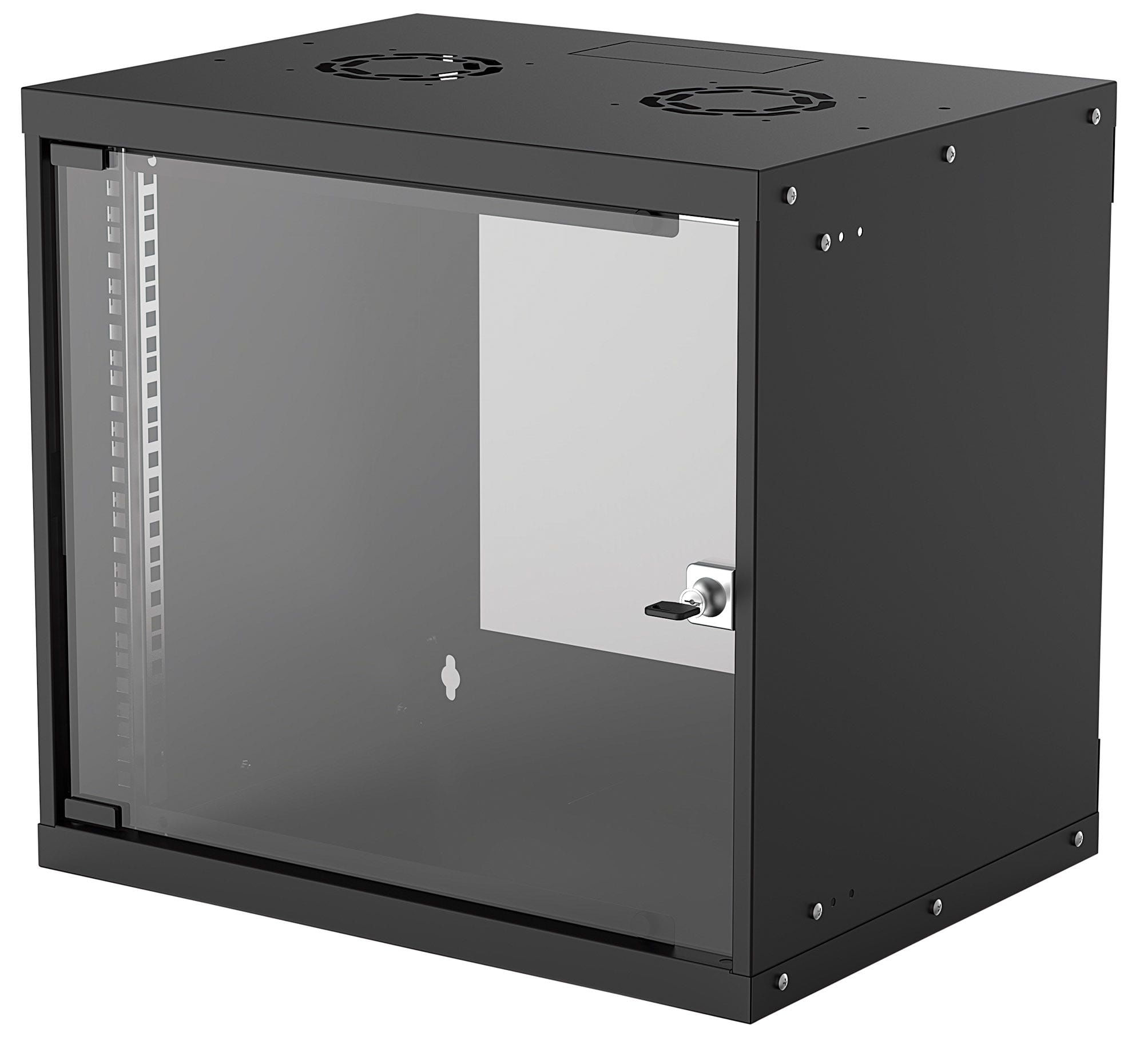 Intellinet 714174 rack 9U Da parete Nero (Network Cabinet Wall Mount Basic 9U Usable Depth 340mm/Width 485mm Black Flatp