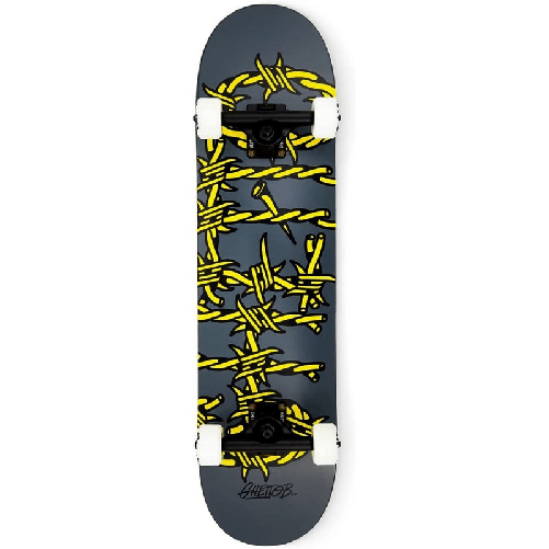 Skateboard GHETTOBLASTER COMPLETE BARDEDWIRE GRY 7,87”