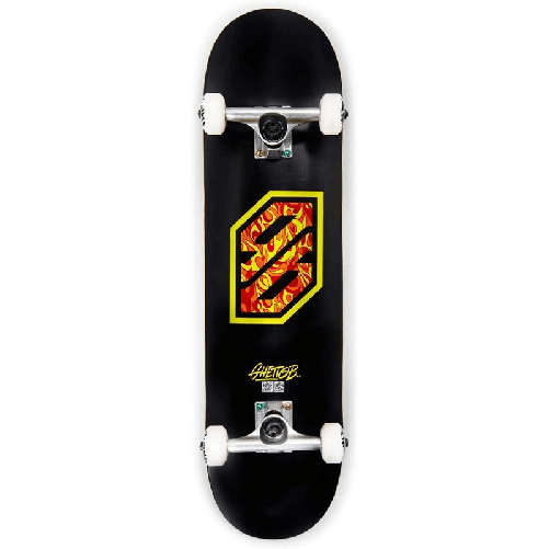 Skateboard GHETTOBLASTER COMPLETE FLAME YEL 8,125”