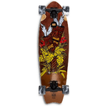 Cruiser Skateboard GHETTOBLASTER CRUISER TIKI TOTEM  MOGANO  FISHTAIL 30" 9"