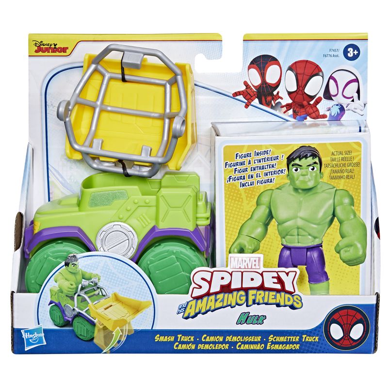 Marvel--Spidey-e-I-Suoi-Fantastici-Amici-set-Hulk-Smash-Truck-action-figure-veicolo-e-accessorio