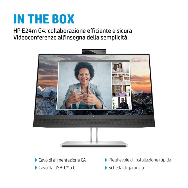 HP-E24m-G4-Monitor-PC-605-cm--23.8---1920-x-1080-Pixel-Full-HD-Nero-Argento