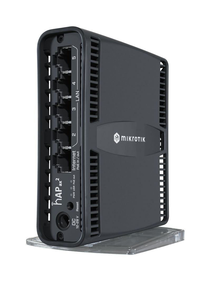 Mikrotik-hAP-ax2-router-wireless-Gigabit-Ethernet-Dual-band--2.4-GHz-5-GHz--Nero