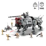 LEGO Star Wars 75337 Walker AT-TE, Modellino da Costruire, Gambe Snodabili, Cloni Soldato