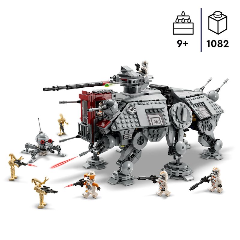 LEGO-Star-Wars-75337-Walker-AT-TE-Modellino-da-Costruire-Gambe-Snodabili-Cloni-Soldato-Droidi-da-Battaglia-e-Droide-Ragno