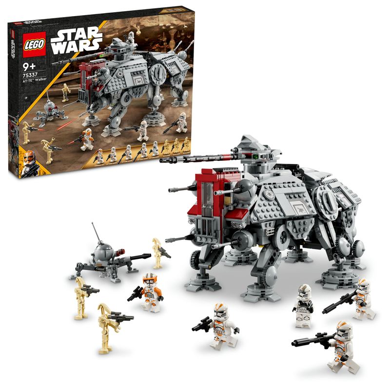 LEGO-Star-Wars-75337-Walker-AT-TE-Modellino-da-Costruire-Gambe-Snodabili-Cloni-Soldato-Droidi-da-Battaglia-e-Droide-Ragno