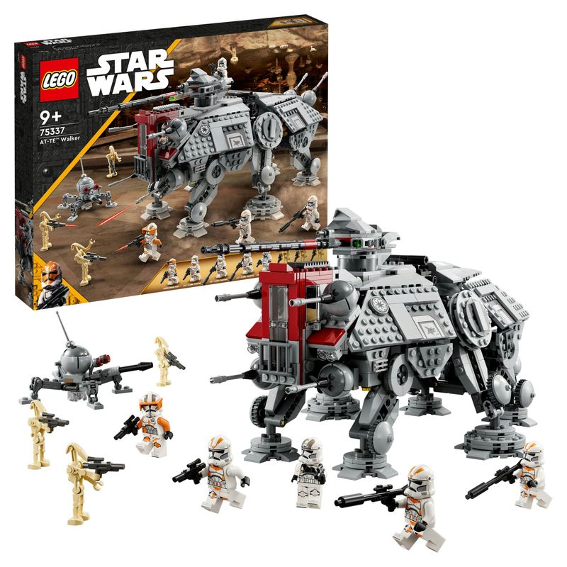 LEGO-Star-Wars-75337-Walker-AT-TE-Modellino-da-Costruire-Gambe-Snodabili-Cloni-Soldato-Droidi-da-Battaglia-e-Droide-Ragno