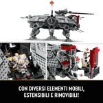 LEGO-Star-Wars-75337-Walker-AT-TE-Modellino-da-Costruire-Gambe-Snodabili-Cloni-Soldato-Droidi-da-Battaglia-e-Droide-Ragno