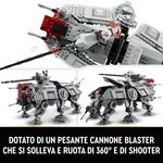 LEGO-Star-Wars-75337-Walker-AT-TE-Modellino-da-Costruire-Gambe-Snodabili-Cloni-Soldato-Droidi-da-Battaglia-e-Droide-Ragno