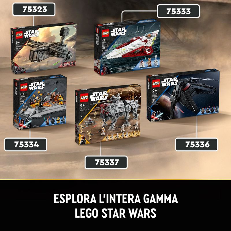 LEGO-Star-Wars-75337-Walker-AT-TE-Modellino-da-Costruire-Gambe-Snodabili-Cloni-Soldato-Droidi-da-Battaglia-e-Droide-Ragno