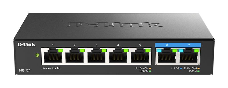 D-Link-DMS-107-E-switch-di-rete-Non-gestito-Gigabit-Ethernet--10-100-1000--Nero