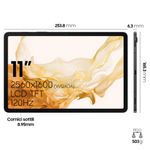 Samsung-Galaxy-Tab-S8-Tablet-Android-11-Pollici-Wi-Fi-RAM-8-GB-256-GB-Tablet-Android-12-Graphite--Versione-italiana--2022