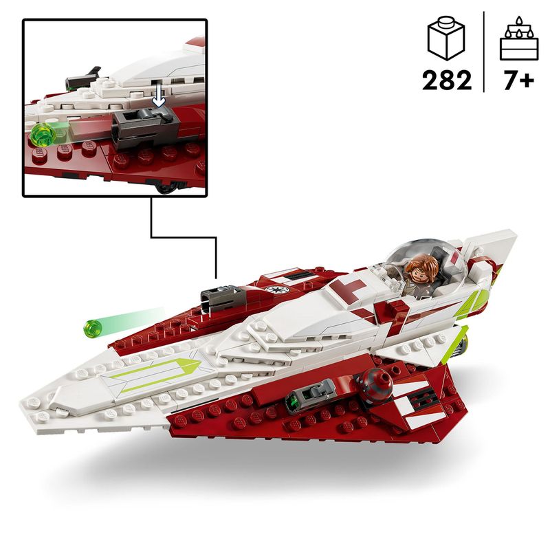 LEGO-Star-Wars-75333-Jedi-Starfighter-di-Obi-Wan-Kenobi-Set-l-Attacco-dei-Cloni-con-Droide-e-Minifigure-Taun-We-Spada-Laser