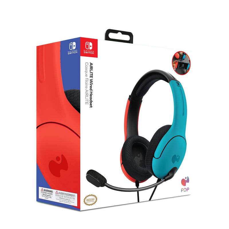 PDP-LVL40-Auricolare-Cablato-A-Padiglione-Giocare-Nero-Blu-Rosso