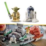 LEGO-Star-Wars-75360-Jedi-Starfighter-di-Yoda-Veicolo-Giocattolo-da-The-Clone-Wars-Minifigure-di-Yoda-Spada-Laser-e-R2-D2