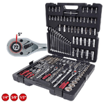 KS TOOLS Set chiavi a bussola CHROMEplus 1/4"  3/8"  1/2" 216 pezzi (918.0216)